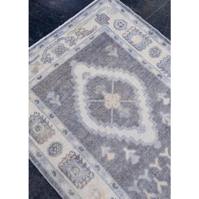 Early 21st Century Turkish Oushak Runner Rug 3' x 8'3" For Sale - Image 5 of 8