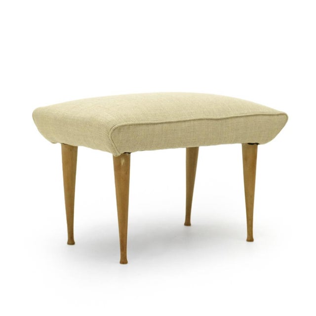 Stool with Wooden Legs, 1950s For Sale - Image 13 of 13