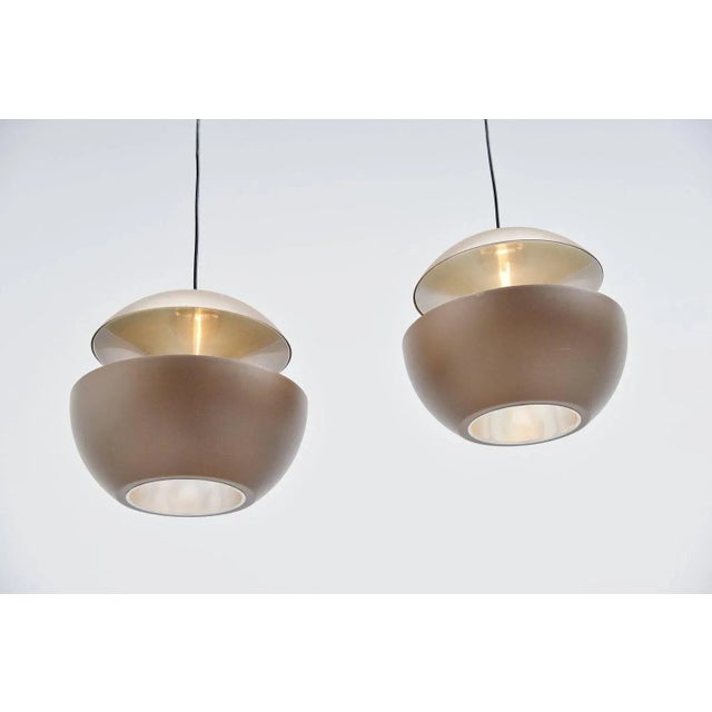 Metal Fountain Spring Pendant attributed to Betrand Balas for Raak, 1970s For Sale - Image 7 of 9