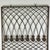 A NYC architectural salvage metal window grate, circa Art Deco period. It's painted white on one side, with the other...