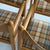 Tan 1970s Acorn Chairs Attributed to Massimo Vignelli in Plaid For Sale - Image 8 of 10