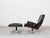 Mid-Century Modern Set of Vintage Lounge Chair and Ottoman by André Vandenbeuck for Strässle For Sale - Image 3 of 18