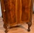Brown 1920 Antique French Louis XVI Walnut Satin Wood Inlaid Marble Top Commode Chest of Drawers For Sale - Image 8 of 18