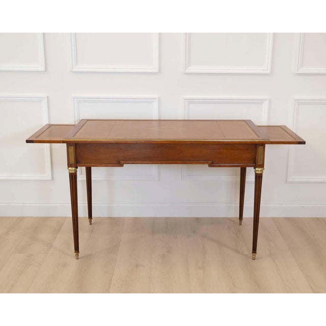 French 20th Century Louis XVI Style Flat Desk For Sale - Image 10 of 11