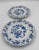 1950s 1950's Danube Blue Onion Blue & White Salad Plate Set Ribbon Hallmark Logo - 2pc For Sale - Image 5 of 7