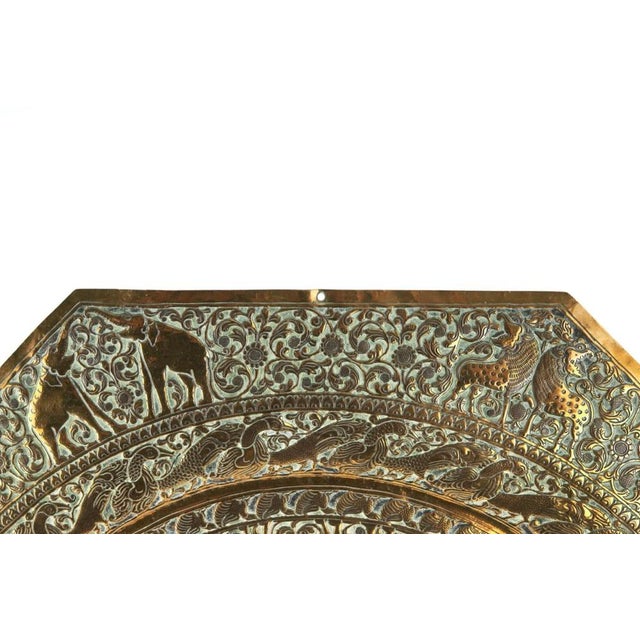 Late 19th Century Large Late 19th Century Brass Charger, 1890s For Sale - Image 5 of 6
