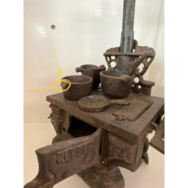 1950s Model of an Old Wood Stove, 1950-60 For Sale - Image 5 of 13