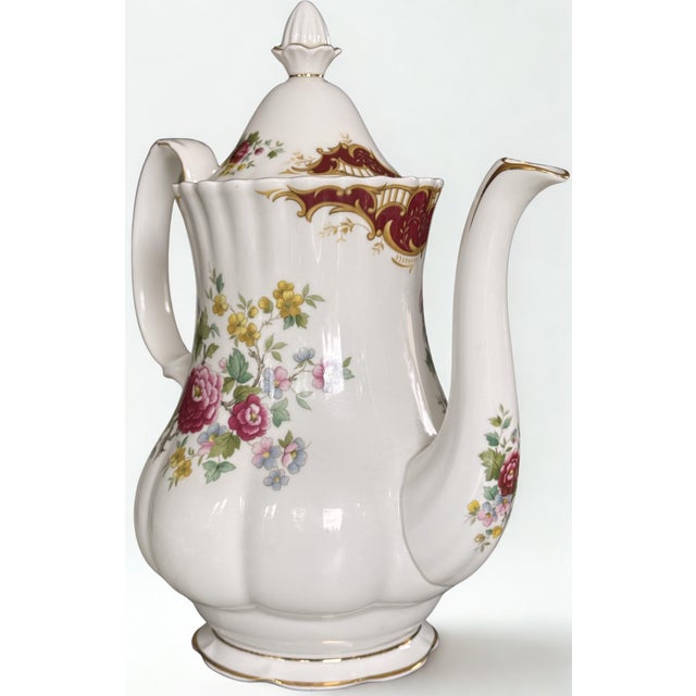Royal Albert Chatelaine Coffee Pot, Sugar & Creamer - Set of 3 For Sale - Image 10 of 13