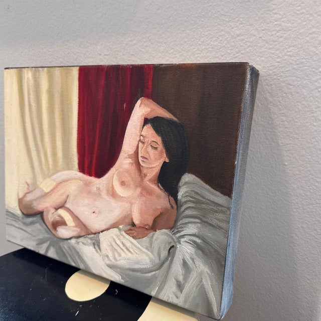 From her room you can find her lounging in bed bathed in sunlight. Intimate moments captured for your viewing. Original...