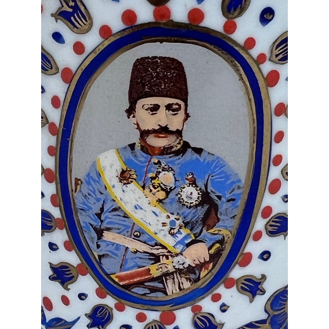 Antique 1920's Persian Vessel + Lid For Sale - Image 4 of 12