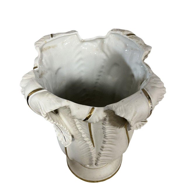 Large Art Deco Les Algues Vase by Albert Laurent Limoges, 1960s For Sale - Image 6 of 9