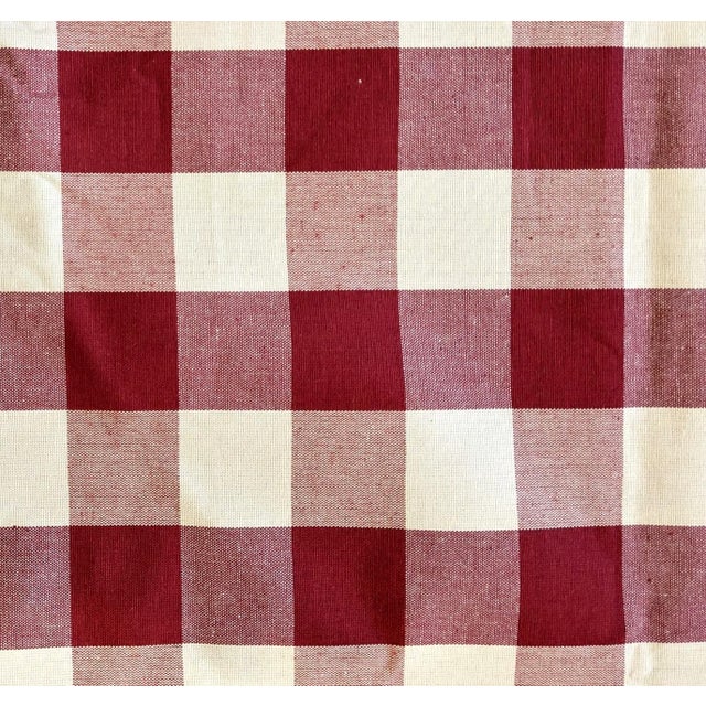 American Ralph Lauren "Buffalo" Radish Cotton Check Fabric- 5 Yards For Sale - Image 3 of 7