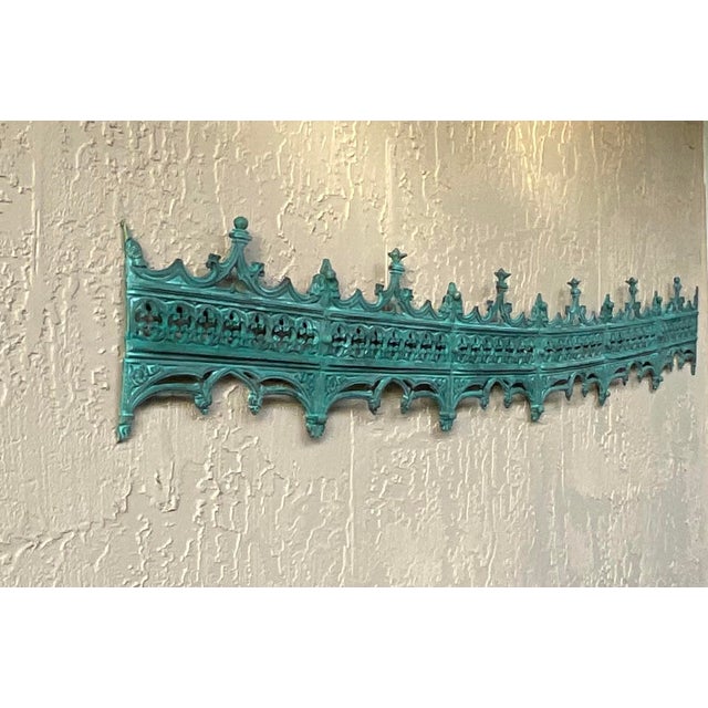 Funky Exquisite Antique Bronze Architectural Wall Hanging For Sale In Miami - Image 6 of 18