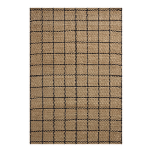 Chris Loves Julia x Loloi Fletcher Natural / Black 18" x 18" Sample Rug