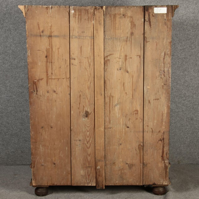 Antique Baroque Cabinet in Painted Softwood, 1750 For Sale - Image 12 of 18