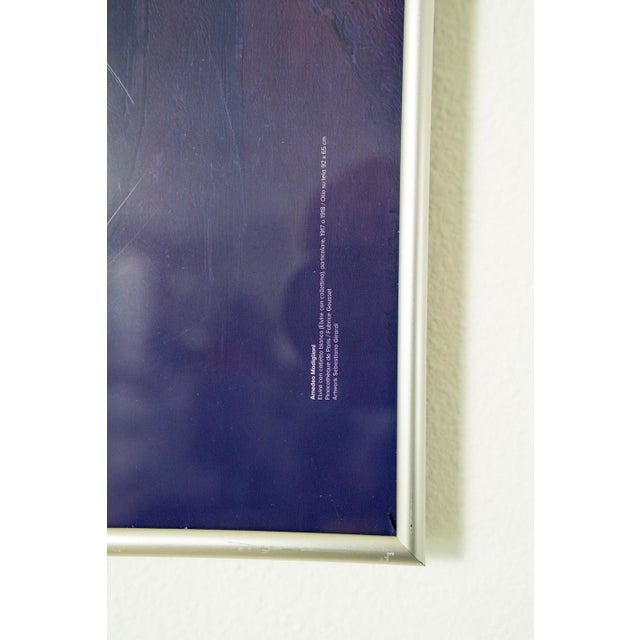 2010s Vintage Framed Modigliani Exhibition Poster, Italian Museum Print For Sale - Image 5 of 5