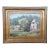 Brent Jenson Country Village Landscape Impressionist Oil Painting on Board 34" For Sale