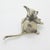 1970s Vintage Italian Handmade Field Mouse Miniature in Silver 800, Florence, 1970s For Sale - Image 5 of 12