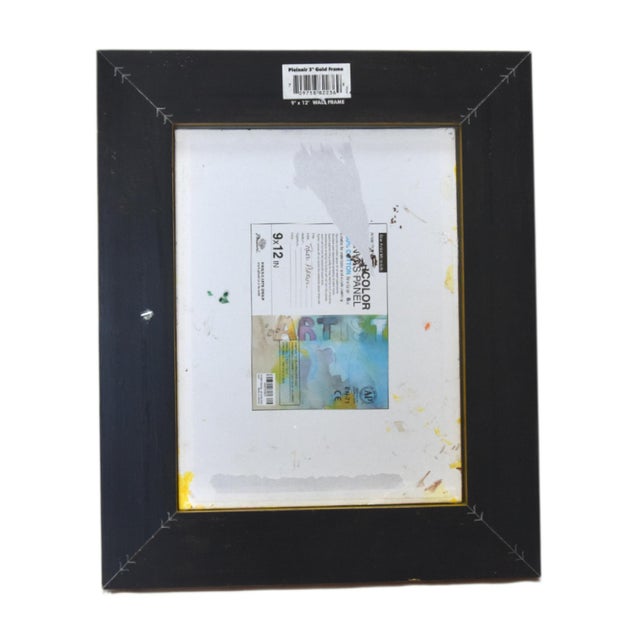 Folk Art Chicken Hen Painting by Ruth Arenz Iincluding the Aniqued Gold Wood Frame For Sale In Los Angeles - Image 6 of 7