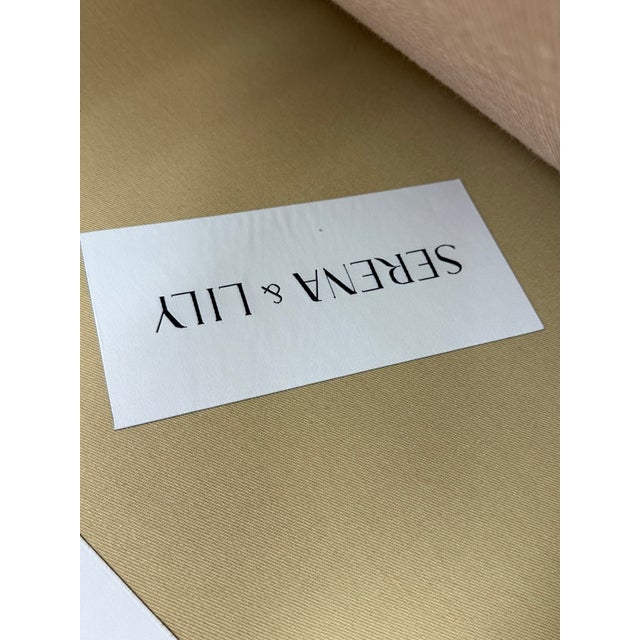 Serena & Lily Barton Linen Arm Sofa, Blush For Sale - Image 11 of 12