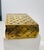 Solid brass woven lattice work box.