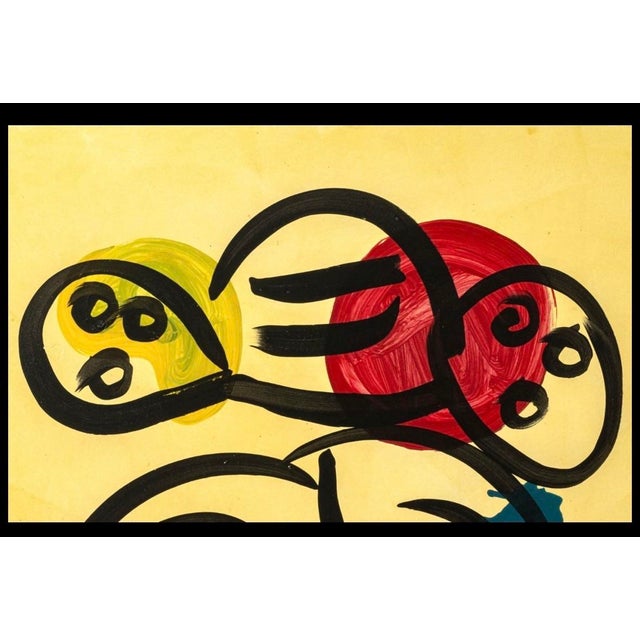 Abstract 1980s Large Signed Peter Robert Keil Abstract Portrait – Acrylic on Masonite, Post-Cubist Expression For Sale - Image 3 of 5