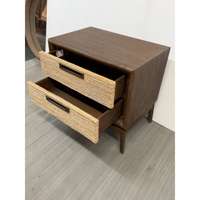 Brown Brownstone Gemma Nightstand, Teak Wood For Sale - Image 8 of 12