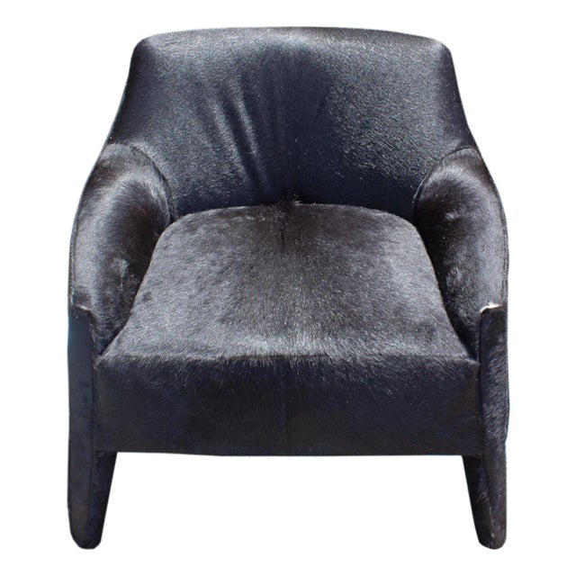 Verellen “Murphy” Black Hair on Hide Armchair For Sale