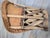 Mid 20th Century Vintage Mexican Child's Leather Equipal Barrel Chair With Pyrography Art For Sale - Image 5 of 10