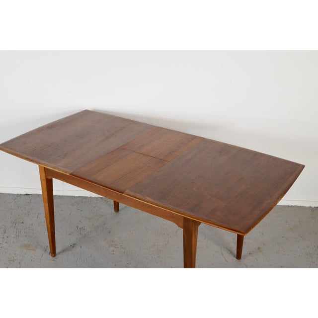 Wood Mid-Century Modern Teak Extending Table, 1960s For Sale - Image 7 of 11