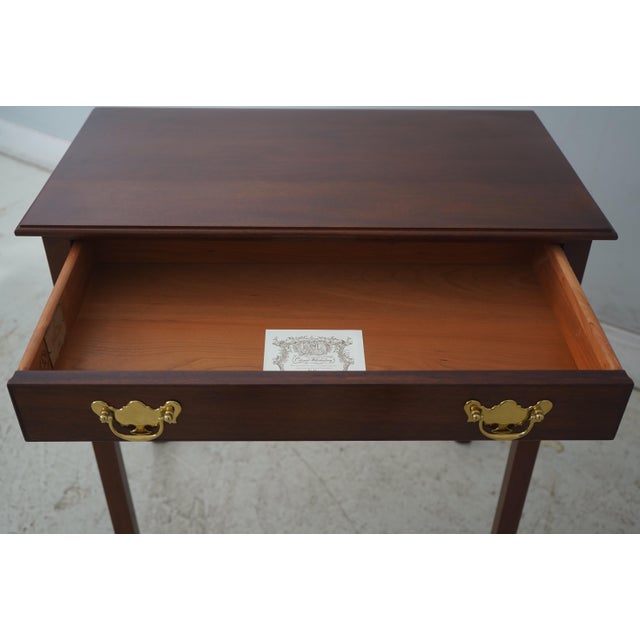 Stickley Stickley Colonial Williamsburg Wa-1014 Mahogany Gloucester Side Table For Sale - Image 4 of 18
