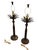 Hollywood Regency Vintage Bronze Palm Tree Table Lamps - a Pair For Sale - Image 3 of 10