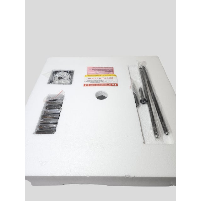 Wood Hudson Valley 27" Georgia Rattan Pendant Lights in Old Bronze Finish – New in Box For Sale - Image 7 of 10