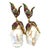 White Bochic "Orient" Ruby, Topaz & Multi Fancy Gem Earrings Set In 18K Gold & Silver For Sale - Image 8 of 8