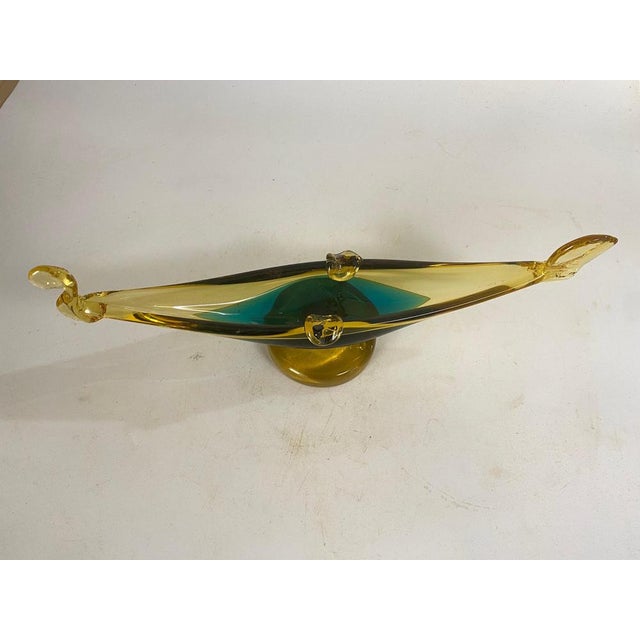 Art Glass Ashtray in Venice Gondola Shaped Italy, 1970 For Sale - Image 10 of 14