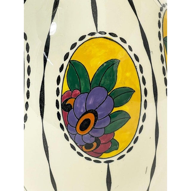 1920s Art Deco Vases by Charles Catteau for Boch Frères, 1920s, Set of 2 For Sale - Image 5 of 9