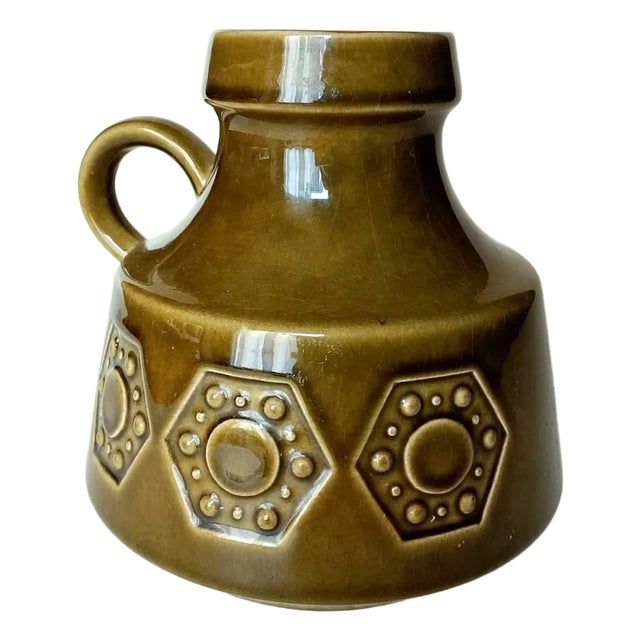 Mid-Century Modern German Ceramic Vase, 1960s For Sale