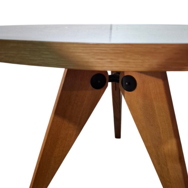 Contemporary Gueridon Table by Jean Prouvè for Vitra, 2010s For Sale - Image 3 of 5