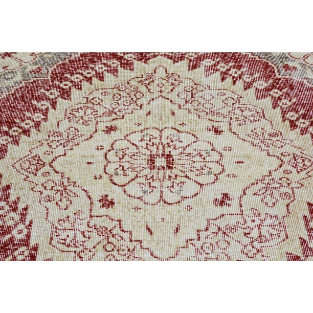 Vintage Turkish Anatolian Hand Knotted Wool Rug, 3'1x12'7 For Sale - Image 4 of 4