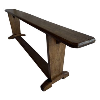 Late 19th Century European Antique Bucket Bench For Sale
