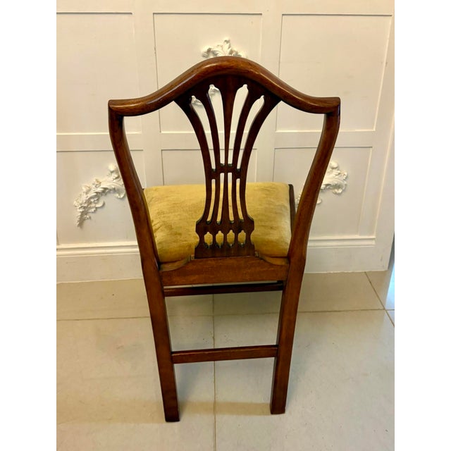 Antique Hepplewhite Mahogany Dining Chairs, 1920s, Set of 12 For Sale - Image 9 of 18