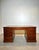 Brown Executive Desk with Leather Inlay Top For Sale - Image 8 of 8