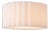 Scallop 15" Swag Light - Drum White Linen Shade, Weathered Brass Steel Body, Inline Dimmer, Dimmable For Sale