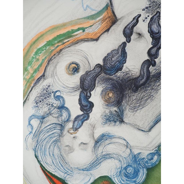 Salvador dali (1904-1989) casanova: nude and aphrodisiac oysters, 1967 original engraving signed in the plate on rives...