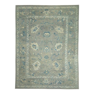 Turkish Oushak Rug 10'4" x 13'7" #18596 For Sale