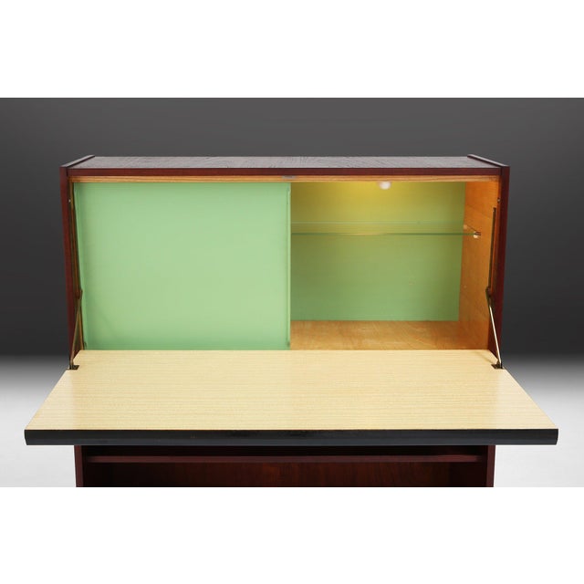 Mid‑Century Modern Teak Cabinet, Belgium, 1960s For Sale - Image 11 of 15