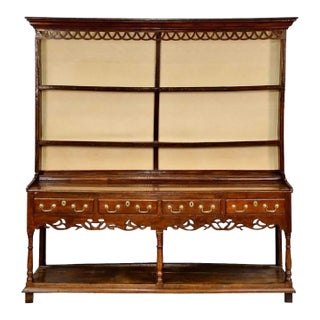 George II Period English Oak Welsh Dresser, 18th Century For Sale