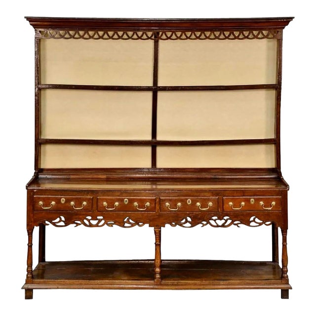 George II Period English Oak Welsh Dresser, 18th Century For Sale