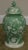 Green and White Italian Porcelaïn Pottery Lidded Canister For Sale - Image 4 of 13