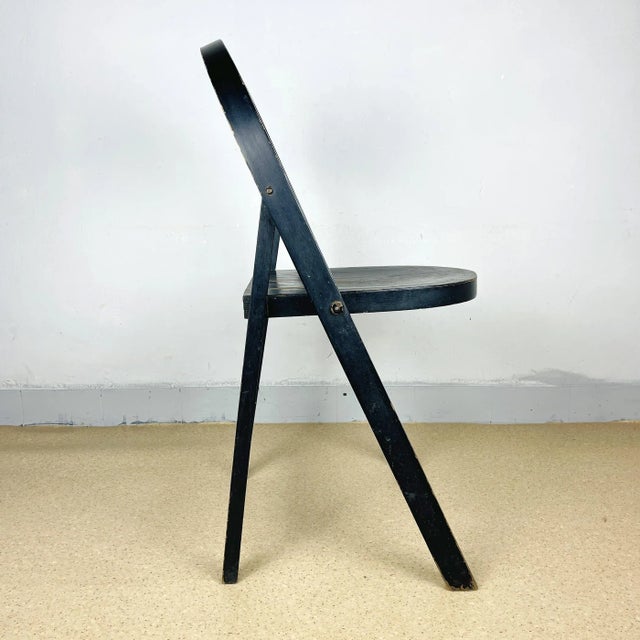Mid-century iconic folding chair "Tric" designed Achille and Pier Giacomo Castiglione for BBB Emmebonacina in Italy in the...